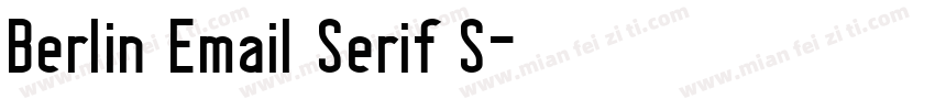 Berlin Email Serif S字体转换